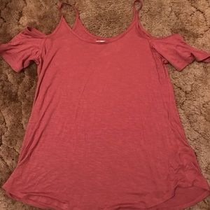 Maurice’s Pink Cold Shoulder Top
